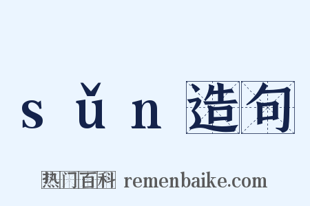 sǔn造句是什么意思的图片